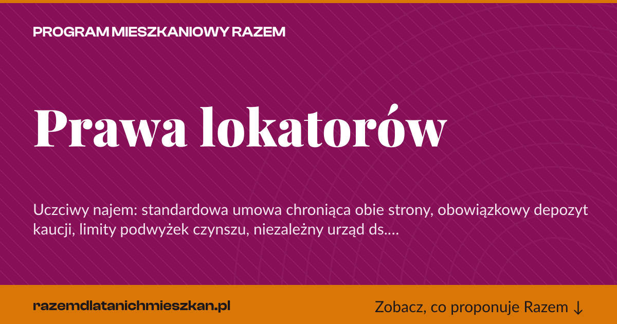 Karta social do udostępnienia: Prawa lokatorów