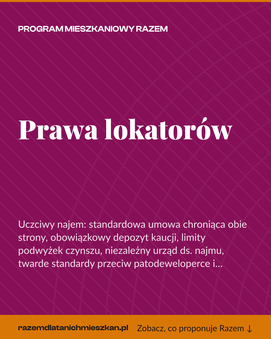 Grafika pionowa do udostępnienia: Prawa lokatorów